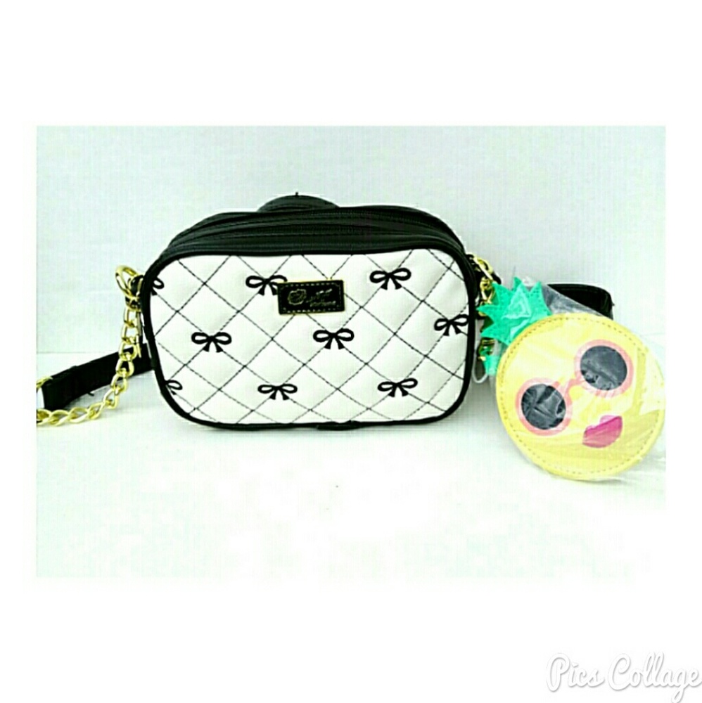 Betsey Johnson Bow Crossbody W/ Charm - NWT